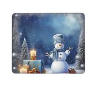 NSDdefAWCGT Mouse Pad for Gaming 7.9 x 9.5 in Christmas Decorative Gifts Snowman Mousepad Cute Square Mousepad Non-Slip Rubber Base Mouse Mat with Designs for Laptop Computer Office