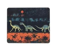 NSDdefAWCGT Mouse Pad for Gaming 7.9 x 9.5 in Colorful Dinosaur Mousepad Cute Square Mousepad Non-Slip Rubber Base Mouse Mat with Designs for Laptop Computer Office