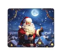 NSDdefAWCGT Mouse Pad for Gaming 7.9 x 9.5 in Winter Christmas Santa Mousepad Cute Square Mousepad Non-Slip Rubber Base Mouse Mat with Designs for Laptop Computer Office
