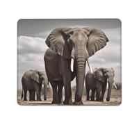 NSDdefAWCGT Mouse Pad for Gaming 7 x 8.6 in African Elephant Mousepad Cute Square Mousepad Non-Slip Rubber Base Mouse Mat with Designs for Laptop Computer Office