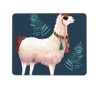 NSDdefAWCGT Mouse Pad for Gaming 7 x 8.6 in Alpaca Llama Mousepad Cute Square Mousepad Non-Slip Rubber Base Mouse Mat with Designs for Laptop Computer Office