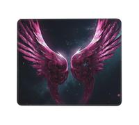 NSDdefAWCGT Mouse Pad for Gaming 7 x 8.6 in Beautiful Wings Among the Stars Mousepad Cute Square Mousepad Non-Slip Rubber Base Mouse Mat with Designs for Laptop Computer Office