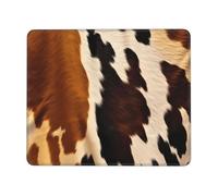 NSDdefAWCGT Mouse Pad for Gaming 8.3 x 10.3 in Abstract Cow Skin Mousepad Cute Square Mousepad Non-Slip Rubber Base Mouse Mat with Designs for Laptop Computer Office