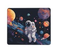 NSDdefAWCGT Mouse Pad for Gaming 8.3 x 10.3 in Astronaut Space Flight Mousepad Cute Square Mousepad Non-Slip Rubber Base Mouse Mat with Designs for Laptop Computer Office