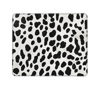 NSDdefAWCGT Mouse Pad for Gaming 8.3 x 10.3 in Black White Cow Skin Mousepad Cute Square Mousepad Non-Slip Rubber Base Mouse Mat with Designs for Laptop Computer Office