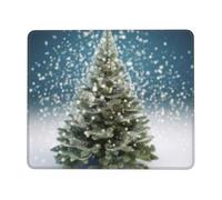 NSDdefAWCGT Mouse Pad for Gaming 8.3 x 10.3 in Merry Christmas Pine Tree Mousepad Cute Square Mousepad Non-Slip Rubber Base Mouse Mat with Designs for Laptop Computer Office