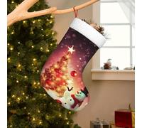 NSDdefAWCGT Personalized Christmas Stockings Super Soft Xmas Stocking Merry Christmas and Snowman Large Christmas Stockings for Mantle Holiday Ornament Decoration Xmas Gift