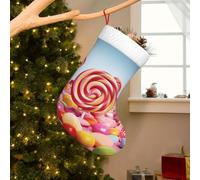 NSDdefAWCGT Personalized Christmas Stockings Super Soft Xmas Stocking Sweet Candy Large Christmas Stockings for Mantle Holiday Ornament Decoration Xmas Gift
