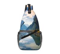 NSDdefAWCGT Sling Bag for Women Men Chest Bag Daypack Fanny Pack Fiordland National Park Cross Body Bag for Outdoor Hiking Travel