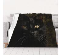 NSDdefAWCGT Throw Blanket for Couch Soft Lightweight Bed Blanket A Black Cat Portable Throw Blankets for Bed Sofa Camping and Travel Home Decor 50"x40"