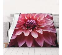 NSDdefAWCGT Throw Blanket for Couch Soft Lightweight Bed Blanket Floral Dahlia Flower Portable Throw Blankets for Bed Sofa Camping and Travel Home Decor 50"x40"