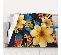 NSDdefAWCGT Throw Blanket for Couch Soft Lightweight Bed Blanket Flower Pattern Portable Throw Blankets for Bed Sofa Camping and Travel Home Decor 80"x60"