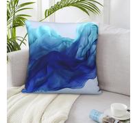 NSDdefAWCGT Throw Pillow Cover 12"x12" Abstract Blue Like Wave Throw Pillow Case Farmhouse Couch Pillow Case Square Cushion Pillowcase Soft Luxurious Decor Throw Pillows for Couch Bed Home Decor