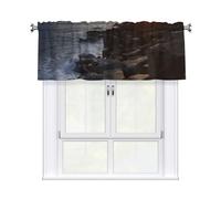 NSDdefAWCGT Valances Curtain for Kitchen Along The Rocks Window Valance Bedroom Curtain Topper Valance Curtains Rod Pocket 54x18 Inch