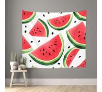 NSDdefAWCGT Vintage Aesthetic Tapestry Flower Plants Wall Tapestry Decor Flag Sweet Watermelon Tapestries for Bedroom Living Room Dorm Cute Bedroom Decor 130 x 152 cm