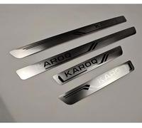 NSEMGG Car Door Sill Protector Kick Plates for-Skoda KAROQ 2017-2021, Scratch Sill Protector Sticker Decorative Interior Accessories