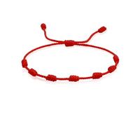 Nsetriu Red 7 Knots Bracelet, Wristband for Protection, Red Cord Braceletcupid, Adjustable, Unisex