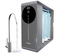 NSF Certified 600GPD Tankless Reverse Osmosis System, Undersink RO Water Filtration System, TDS Reduction from 500 to 20, Tankless RO System 2.5:1 Pure Ratio to Drainage for