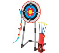 NSG Deluxe Bow and Arrow Set for Kids - Toy Archery Bow with Large Freestanding Target Suction Cup Arrows and Quiver