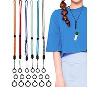 Peritoneal Dialysis Transfer Device Holder Adjustable Neck Cord Secure Catheter Peritoneal Supplies Peritoneal Dialysis Lanyards 6PCS Peritoneal Dialysis Accessories with 18 PCS(3 Size) Silicone Rings