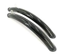 NSGJUYT Bike mudguard Retro Bicycle Fender 700C Road Bicycle Front Rear Fender Racing Fixed Gear Bike Fender Bicycle Practical Decoration Parts (Color : 1pair Balck)