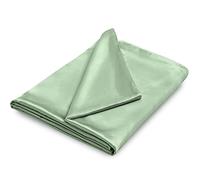 NSGZ 60" x 80" Satin Duvet Cover for Weighted Blanket, Luxury Silky Removable Satin Weighted Blanket Cover with 8 Ties Secure Fastening, Sage Green