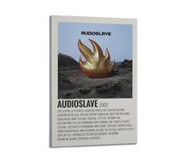 nshdahns AUDIOSLAVE Poster Wall Art Vintage Art Cover Room Decor Aesthetic Bedroom Posters For Bedroom 08x12inch(20x30cm) Frame-style