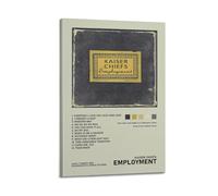 nshdahns Employment Kaiser Chiefs Poster Wall Art Vintage Art Cover Room Decor Aesthetic Bedroom Posters For Bedroom 12x18inch(30x45cm) Frame-style