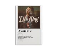 nshdahns Ex’s And Oh’s by Elle King Poster Wall Art Vintage Art Cover Room Decor Aesthetic Bedroom Posters For Bedroom 20x30inch(50x75cm) Unframe-style