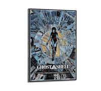 nshdahns Ghost in The Shell Poster Wall Art Vintage Art Cover Room Decor Aesthetic Bedroom Posters For Bedroom 08x12inch(20x30cm) Frame-style
