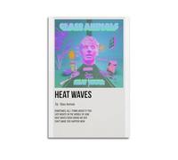 nshdahns Heat Waves by Glass Animals Poster Wall Art Vintage Art Cover Room Decor Aesthetic Bedroom Posters For Bedroom 12x18inch(30x45cm) Unframe-style