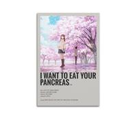 nshdahns I Want to Eat Your Pancreas Poster Wall Art Vintage Art Cover Room Decor Aesthetic Bedroom Posters For Bedroom 20x30inch(50x75cm) Unframe-style