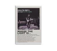 nshdahns John Mayer - Where The Light Is Poster Wall Art Vintage Art Cover Room Decor Aesthetic Bedroom Posters For Bedroom 08x12inch(20x30cm) Unframe-style
