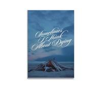 nshdahns Sometimes I Think About Dying Poster Wall Art Vintage Art Cover Room Decor Aesthetic Bedroom Posters For Bedroom 16x24inch(40x60cm) Unframe-style