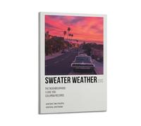 nshdahns Sweater Weather by The Neighbourhood Poster Wall Art Vintage Art Cover Room Decor Aesthetic Bedroom Posters For Bedroom 12x18inch(30x45cm) Frame-style