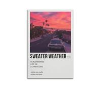 nshdahns Sweater Weather by The Neighbourhood Poster Wall Art Vintage Art Cover Room Decor Aesthetic Bedroom Posters For Bedroom 12x18inch(30x45cm) Unframe-style