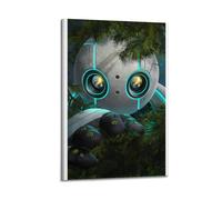 nshdahns The Wild Robot Poster Wall Art Vintage Art Cover Room Decor Aesthetic Bedroom Posters For Bedroom 08x12inch(20x30cm) Frame-style