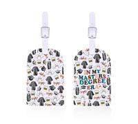 NSIANTH in My Masters Degree Era Luggage Tags PHD Gift Masters Graduate Baggage Tag Doctoral Graduation -Postgraduate Gift, Masters Degree Tag