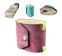 NSIAWBDB The Cash Wallet,Fast Cash Access Money Holder for Cash,Leather Money Wallet Organizer, Handy Purse with Magnetic Clasp.(Purple)