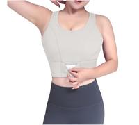 NSICBMNO Bras for Women Plus Size Non Wired Non Wired Bra 38E Full Support Bras for Women Padded Sports High Impact Black Bra Wireless Women's Padded