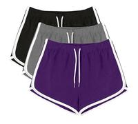 NSICBMNO Capri Trousers for Women UK Striped Joggers Drawstring Sweatpants Elastic Waist Jogging Pants Wide Leg Joggers Sport Gym Biker Shorts Loose Lounge Pants Pj Bottoms Ladies Short