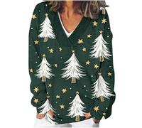 NSICBMNO Christmas Jumper for Women Lights Built-in Long Sleeve Sweatshirt for Women UK Womens Sweatshirts with No Hood Plus Size Cashmere Jumpers Half Zip Jumper Sweaters UK