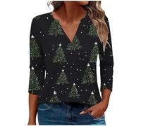 NSICBMNO Christmas T Shirts For Women Uk Maternity Christmas Jumper Jumper For Women Tops Uk Plus Size Black Sweatshirt Half Zip Sweatshirt Cream Ladies Jumpers Size 14 Not Long Line Or Oversize Tun