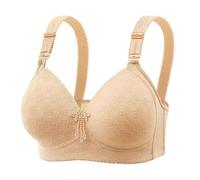 NSICBMNO Comfort Bras for Women UK Push Up Bras Sports Bra with Padding Ladies Non Wired Love Heart Bra Full Cup Support Running Cotton Compression Lifting