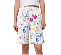 NSICBMNO Cycling Shorts Women Padded Linen Palazzo Pants Lightweight Joggers S Red Leggings Stretchy Work Trousers