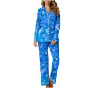 NSICBMNO Days Pyjamas womens Ladies Pjs Size 14/16 Modal Pyjamas womens Silk Pjs For women Leopard Print Size 10 Ladies 16/18 Short Sleeve Satin Short