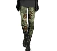 NSICBMNO Floral Patterned Tights for Women - UK Plus Size Gym Leggings 3D Print Yoga Pants High Waisted Tummy Control Running Leggings Harajuku Soft Pants