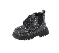 NSICBMNO Girls Ankle Boots 7 Adult Teen Winter Boots For Kid Uk Leather Gothic Platform Size 8 Girls Size 1.5 School Black 3.5 Dealer 11Non Black