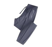 NSICBMNO Gray Plus Size Joggers for Women Tracksuit Bottoms with Zip Pocket Lightweight Jogging Bottoms Quick Dry Joggers Baggy Sweatpants Tapered Leg Trousers Running Lounge Pants Sports Trousers
