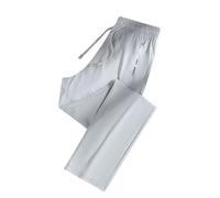 NSICBMNO Gray Straight Leg Joggers Womens Plus Size Tracksuit Bottoms with Zip Pockets Drawstring Sweatpants Ladies Summer Trousers Lightweight Jogging Bottoms Workout Lounge Pants Sports Trousers